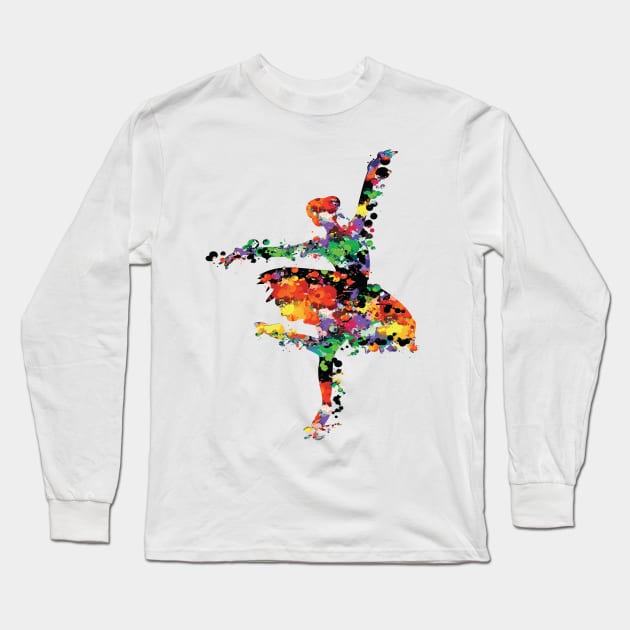 Ballerina Long Sleeve T-Shirt by CindyS